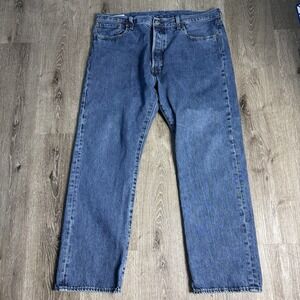 Levis Premium 501XX Jeans Mens 38x29 Big E Button Fly Med Wash Cotton